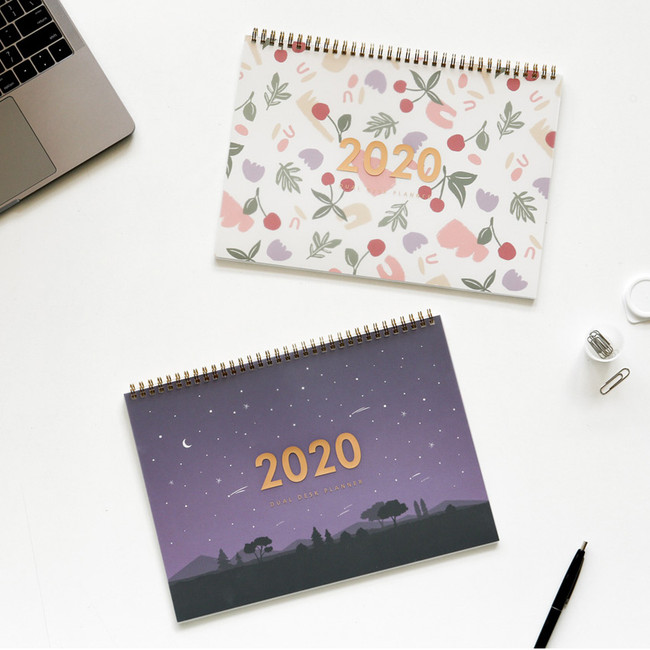 Dailylike 2020 Dual A4 dated monthly desk planner scheduler