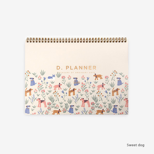 Sweet dog - 2020 D point A4 dated monthly desk planner scheduler