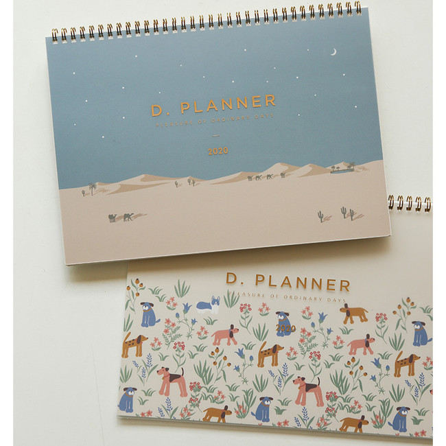 2020 D point A4 dated monthly desk planner scheduler