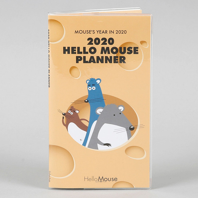 Chachap 2020 Hello mouse dated monthly planner scheduler