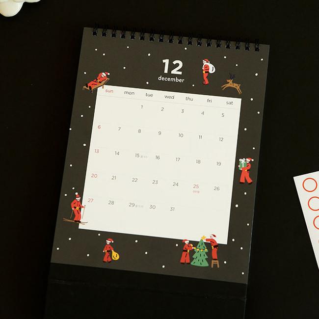 Dailylike 2020 Cute illustration standing desk calendar