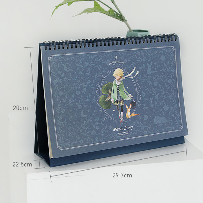 Size of 2020 Little prince dated monthly desk scheduler planner