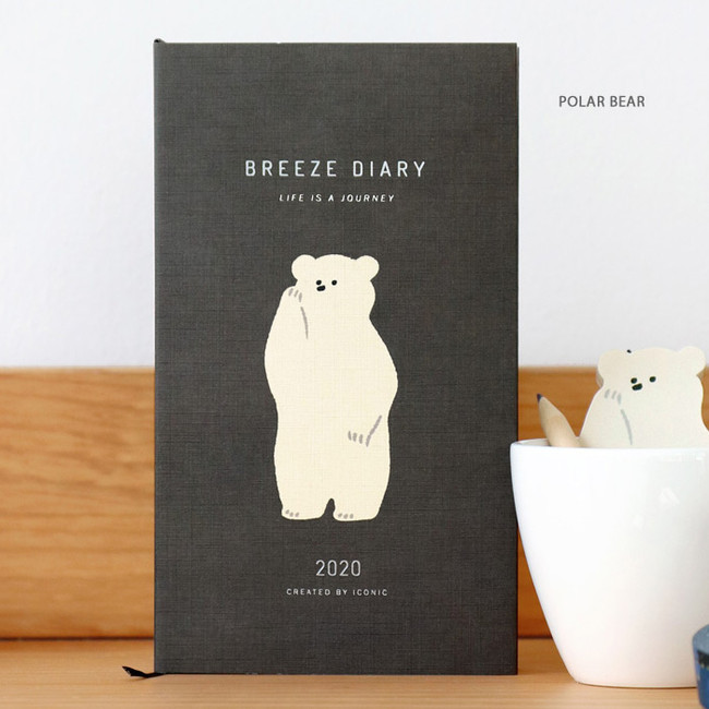 Polar bear - 2020 Life is a journal breeze dated weekly diary