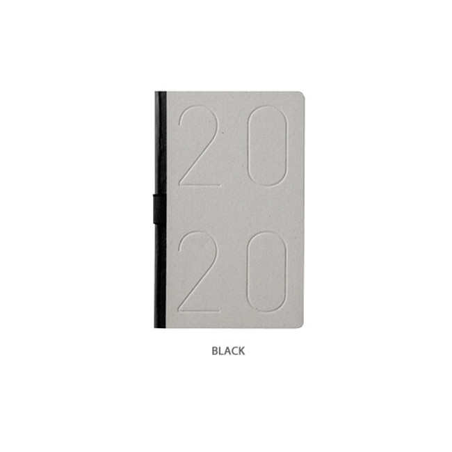 Black - Ardium 2020 Premium natural dated monthly diary planner