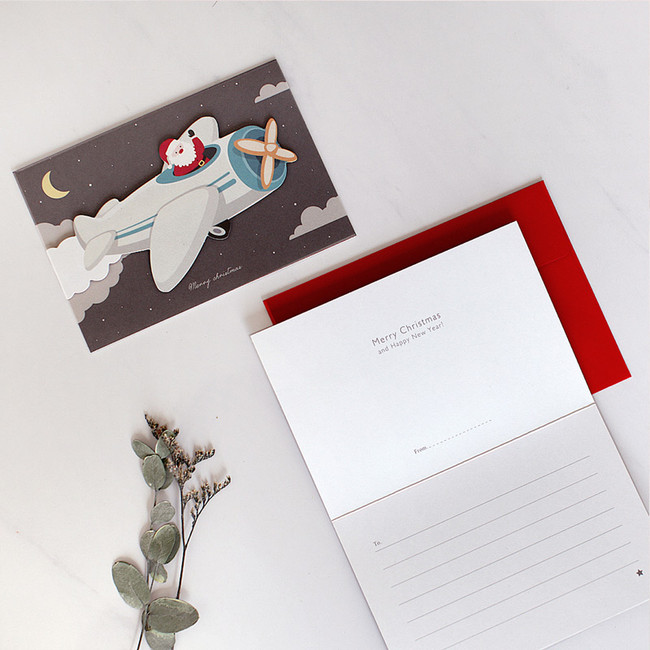 DBD Santa Christmas card with envelope