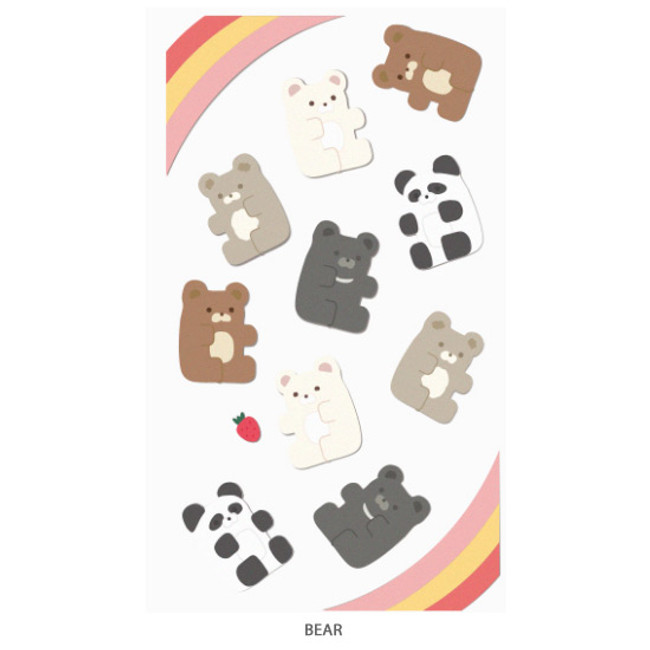 Bear - After The Rain Bear and rabbit paper sticker