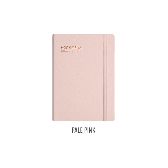 Pale pink - Monopoly 2020 Appointment A5 dated monthly planner