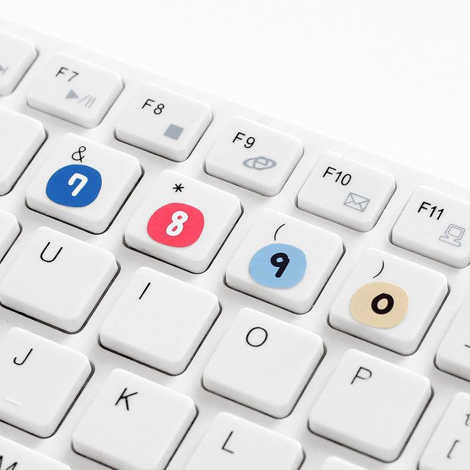 2NUL Drawing number color sticker set ver2 - Fallindesign