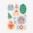 Dailylike Party bear removable paper deco sticker