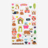 Dailylike Welsh Corgi hologram removable sticker