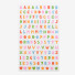 Dailylike Alphabet hologram removable sticker