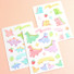 PLEPLE Bubble dino removable decorative paper sticker