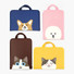 Bookfriends Reading pet zip around file bag