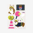 Dailylike Welsh corgi removable paper deco sticker