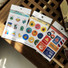 Design-comma-B-Retro-mood-paper-sticker-