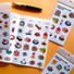 Design comma-B Sweet dessert illustration paper sticker