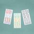 Indigo Months of the year PET clear sticker