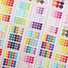 ICIEL Newtro medium check heart paper sticker set