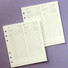 Jam Studio Daily checklist wide A6 6 ring paper refill set