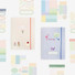 Basic 20 rings sticker organizer book with label stickers