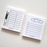 Green Onion and Baguette Checklist Notepad