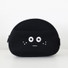 ROMANE Black Round Hand Strap Zipper Pouch
