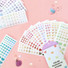 Colorful Silhouette Paper Sticker Pack of 16 sheets