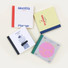 O-CHECK Square Dateless Monthly Planner Notebook
