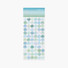 Sky Blue Gradation 3PM Circle Paper Sticker