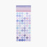 Purple Gradation 7PM Circle Paper Sticker