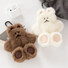Donat Donat Fluffy Bear Zipper Pouch