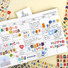 Paperian Color Recipe Upper Case Alphabet Removable Sticker