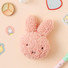 Miffy Pink Rabbit Face Fluffy Zipper Pouch