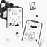 Kakao Friends Doodle Doodle A4 Handle Zipper File Folder
