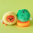 Dailylike Jelly Bear Fluffy Plush Keychain Keyring