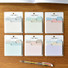 Plepic Collage Tall Folder Index Sticky Notepad Set