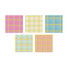 DALPAPER Mix Pattern Check 5 Memo Notepad Pack