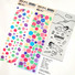 DALPAPER Simple Flower Slim Glitter Sticker