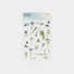 Appree Blue Pressed Flower Epoxy Sticker