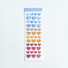 Mingkit Heart Sky Glitter Removable Sticker