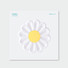 Appree White Daisy Flower Silicone Coaster