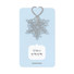 Bookfriends Silver Snowflake Steel Bookmark