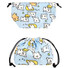 Maltese Puppy Pattern Drawstring Pouch