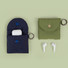 All new frame Padding AirPods Case With Carabiner