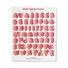 sand cake Strawberry Bubble Alphabet Sticker