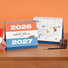 18 Months Calendar - Indigo 2026-2027 Gibon 18 Months Desk Calendar