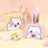 Meow Man Cute Cat Mini Canvase Flat Zipper Pouch