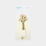 Appree Carnation Leaf Metal Bookmark with Chain