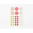 Dailylike Circle patterns paper Masking sticker set - Daily christmas