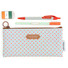 Rollercoaster Catch the moment vintage button pencil case